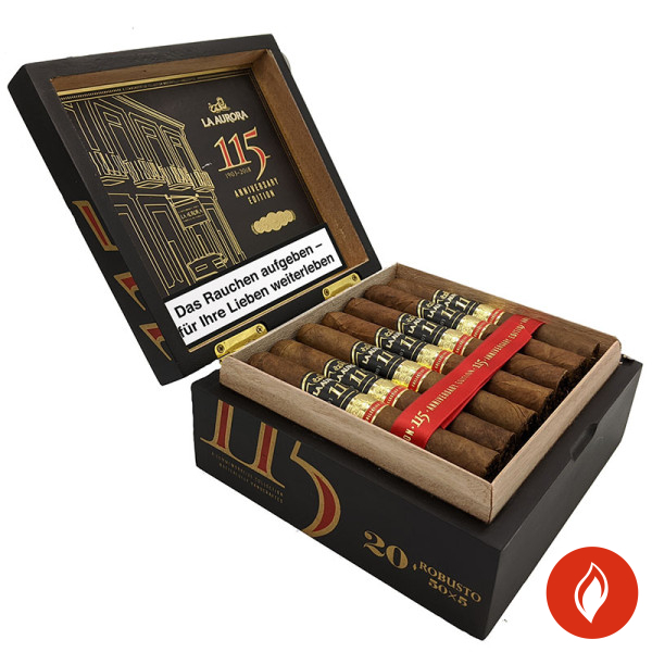 La Aurora 115 Anniversary Robusto Zigarren Kiste