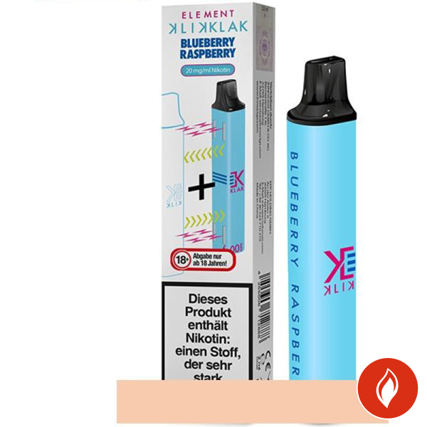 Klik Klak Einweg E-Zigarette Blue Sour Raspberry 20mg