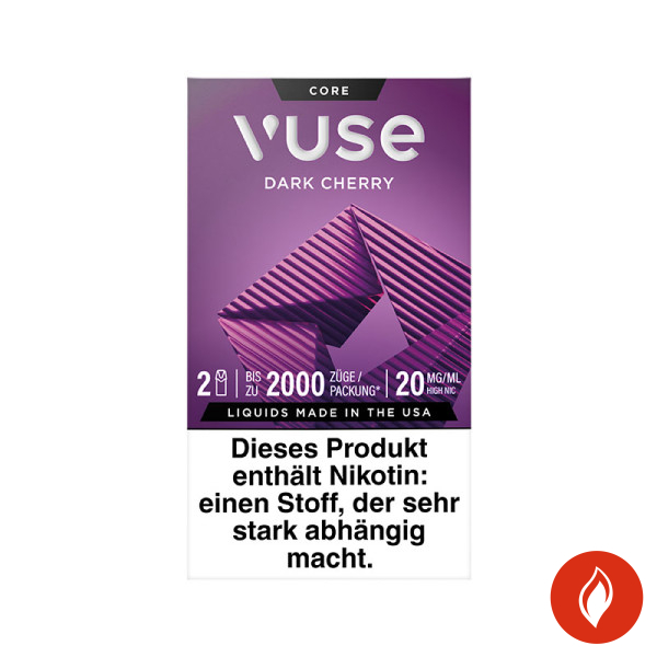 Vuse Dark Cherry 20mg Prefilled Pods Front