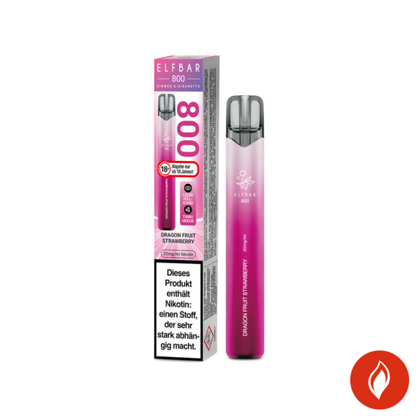 Elfbar 800 Dragon Fruit Strawberry 20mg Einweg E-Zigarette