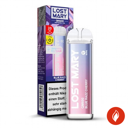 Lost Mary QM600 Blue Razz Cherry 20mg Einweg E-Zigarette