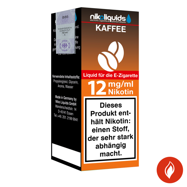 E-Liquid Nikoliquids Kaffee 12 mg 70 Pg 30 Vg