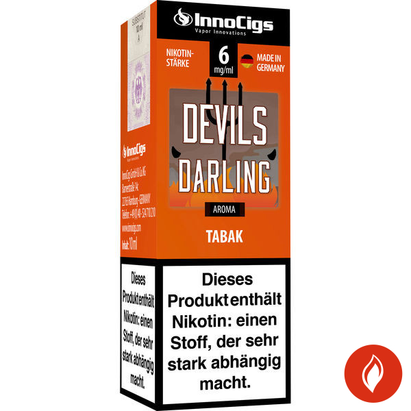 E-Liquid INNOCIGS Devils Darling Tabak Aroma 6 mg