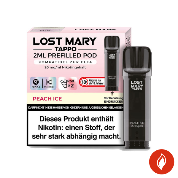 Lost Mary Tappo Peach Ice 20mg Prefilled Pods