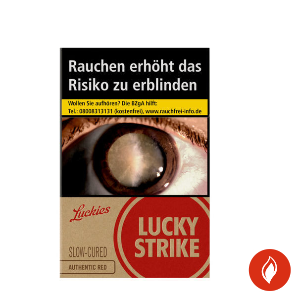 Lucky Strike Authentic Red Original Pack Zigaretten Schachtel