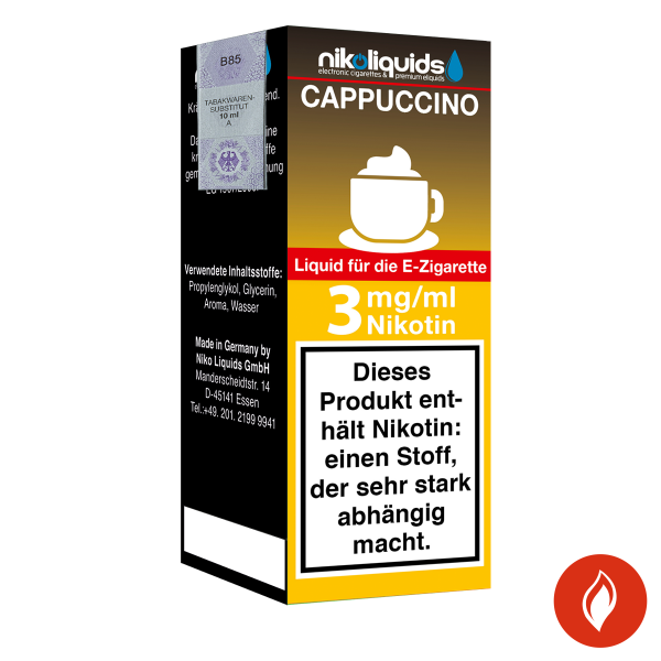 E-Liquid Nikoliquids Cappuccino 3 mg 70 Pg 30 Vg