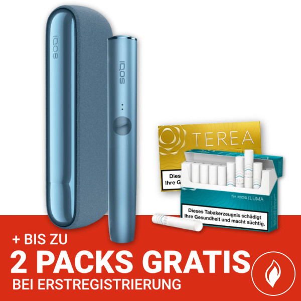 IQOS Iluma Azure Blue + gratis TEREA Sticks bei Registrierung