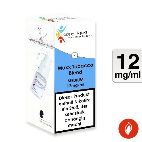 E-Liquid Happy Liquids Maxx Tobacco Blend 12 mg