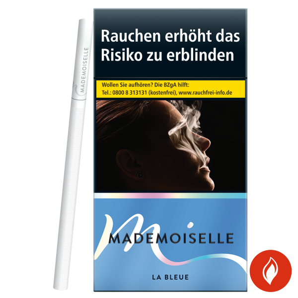 Mademoiselle La Bleue Zigaretten Schachtel Front