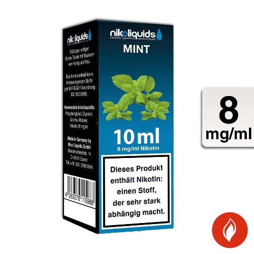 E-Liquid Nikoliquids Mint 8 mg