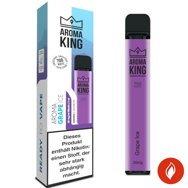 Aroma King Grape Ice 20mg Einweg E-Zigarette