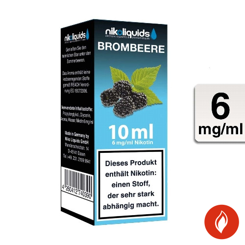 E-Liquid Nikoliquids Brombeere 6 mg 70 Pg 30 Vg
