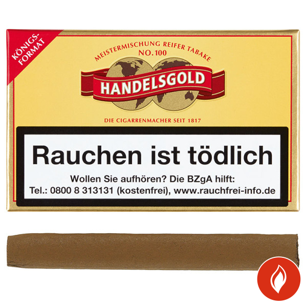 Handelsgold Königsformat 100K Zigarillos Schachtel 2