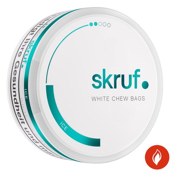 Skruf White Chew Bag Ice Medium #2 Dose