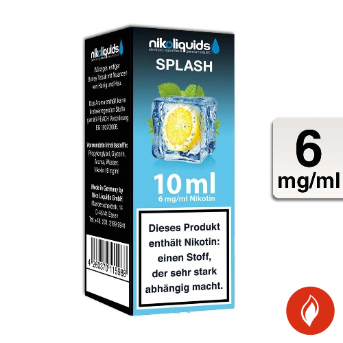 E-Liquid Nikoliquids Splash 6 mg 70 Pg 30 Vg