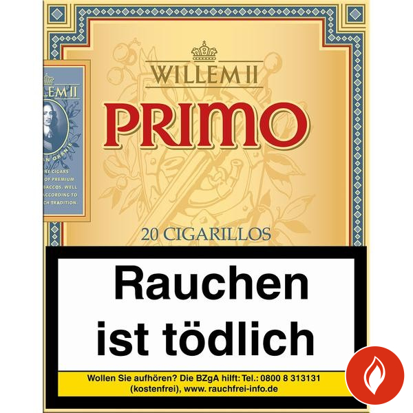 Willem II Primo Sumatra Zigarillos 20er Schachtel
