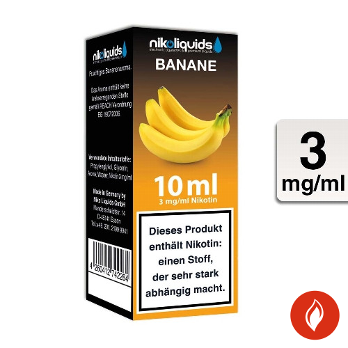 E-Liquid Nikoliquids Banane 3 mg 70 Pg 30 Vg