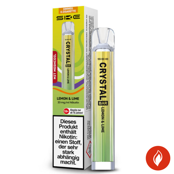 SKE Crystal Bar Lemon Lime 20mg Einweg E-Zigarette