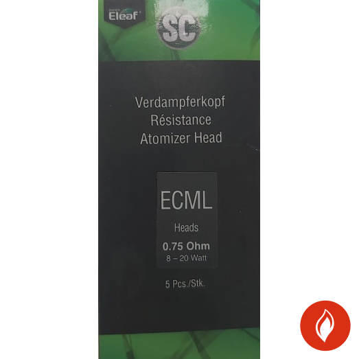 E-Verdampferköpfe SC Heads ECML 0,75 Ohm