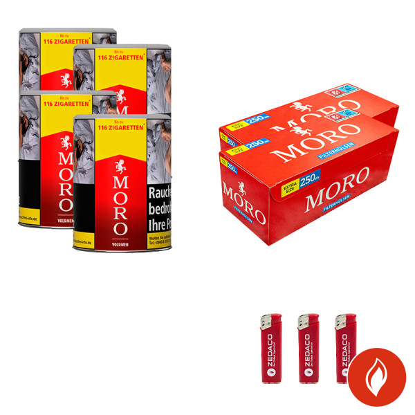 Moro Volumentabak Red S Dose Aktion Large Extra Hülsen