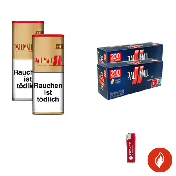 Pall Mall Volumentabak Authentic Red XXL Dose Aktion Small Pall Mall Rot