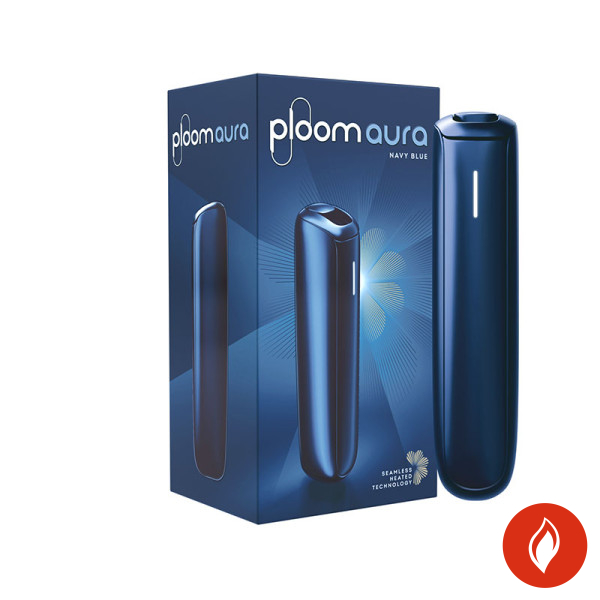 Ploom Aura Device Navy Blue mit Packung