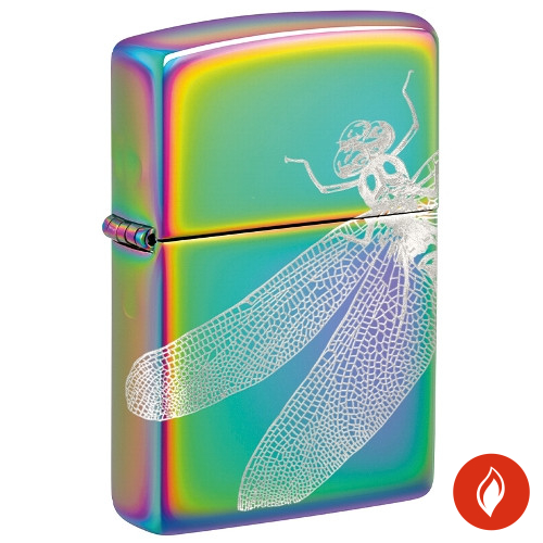 Zippo rainbow Dragonfly Design