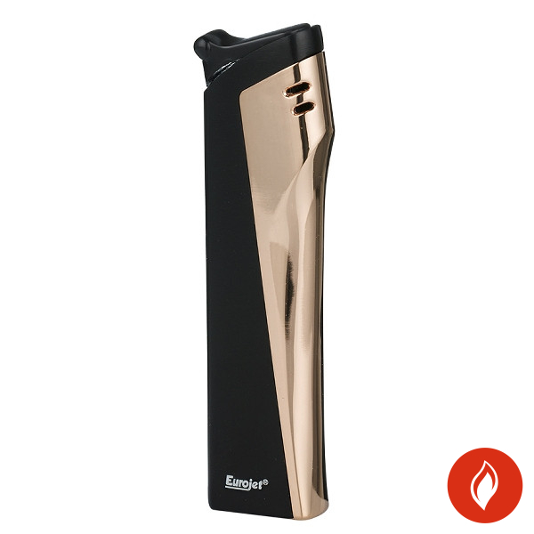 EuroJet Schwarz/Gold Piezo Feuerzeug