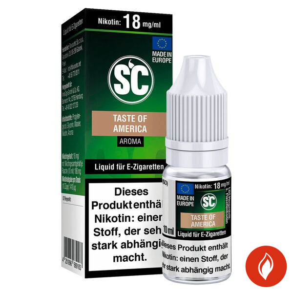 SC Taste of America Tabak Nikotinsalz Liquid 18mg
