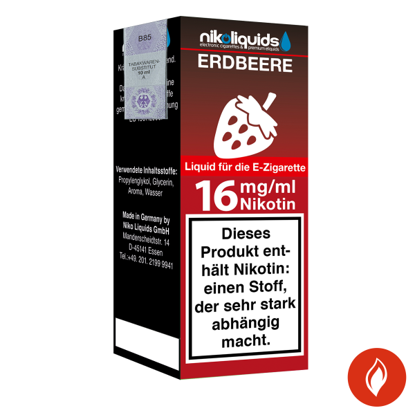 E-Liquid Nikoliquids Erdbeere 16 mg