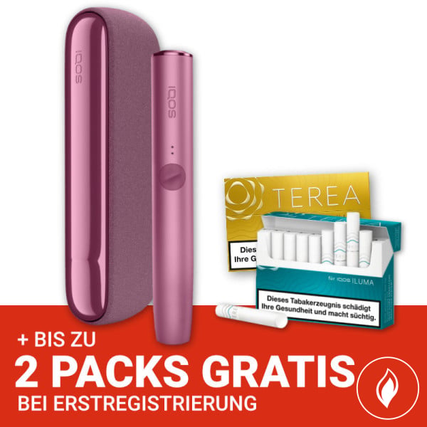 IQOS Iluma Sunset Red + gratis TEREA Sticks bei Registrierung