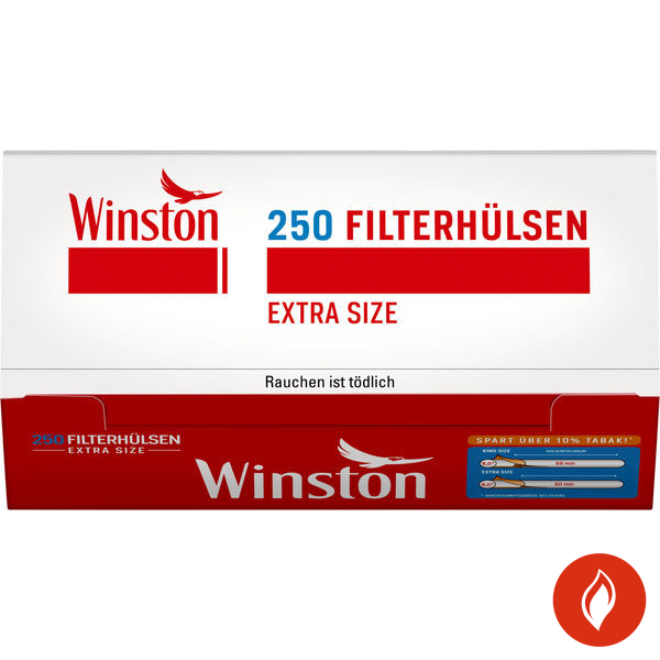Winston Extra Filterhülsen 250 Stück Packung reduziert