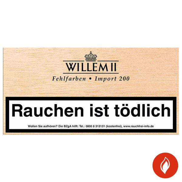 Willem II Import 200 Sumatra Zigarillos Kiste
