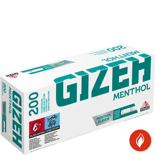 Gizeh King Size Menthol Tip Filterhülsen Packung