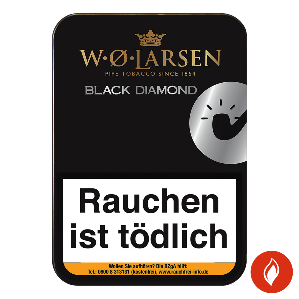 W.O. Larsen Black Diamond Pfeifentabak Dose