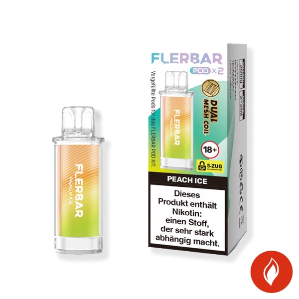 Flerbar Peach Ice 20mg Prefilled Pods