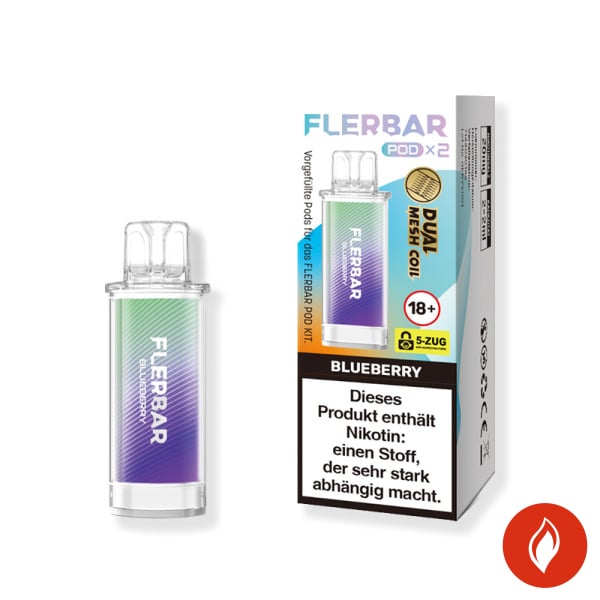 Flerbar Blueberry 20mg Prefilled Pods