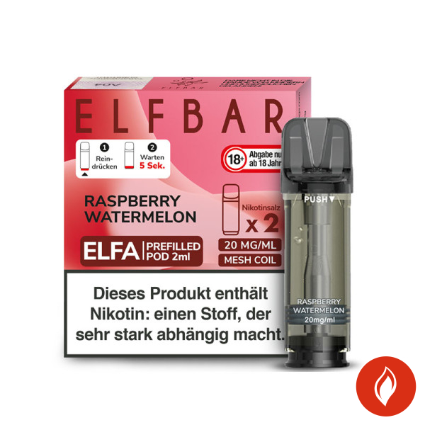Elfbar Elfa Pods Raspberry Watermelon - 20mg Nikotin