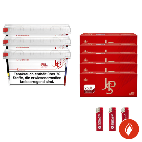 JPS Volumentabak Red Mega Eimer Aktion Large Extra Hülsen