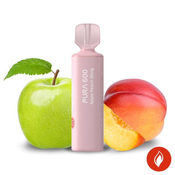 Pura 600 Apple Peach 20mg Einweg E-Zigarette