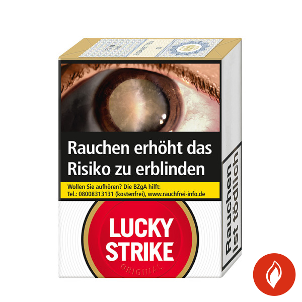 Lucky Strike Red OP ohne Filter Zigaretten Schachtel