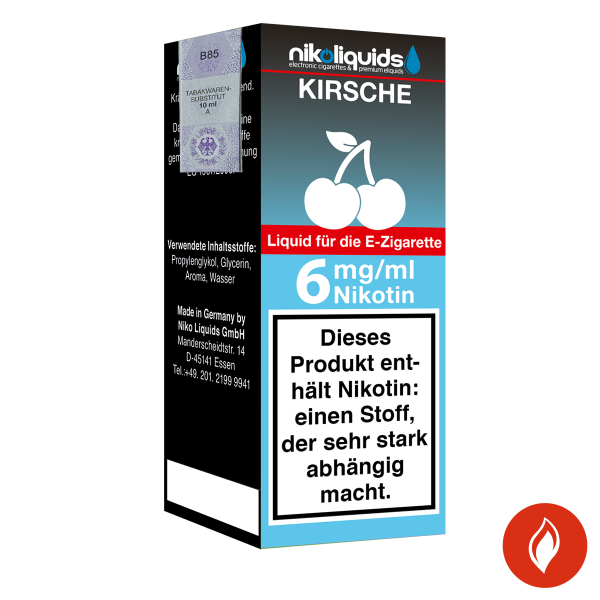 E-Liquid Nikoliquids Kirsche 6 mg