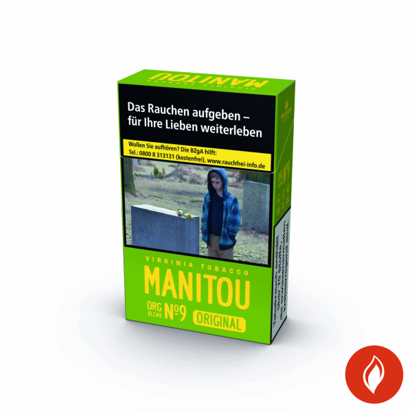 Manitou No.9 Green Original Pack Zigaretten Schachtel
