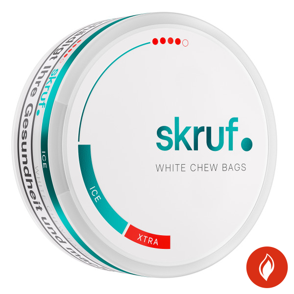 Skruf White Chew Bag Ice Xtra #4 Dose