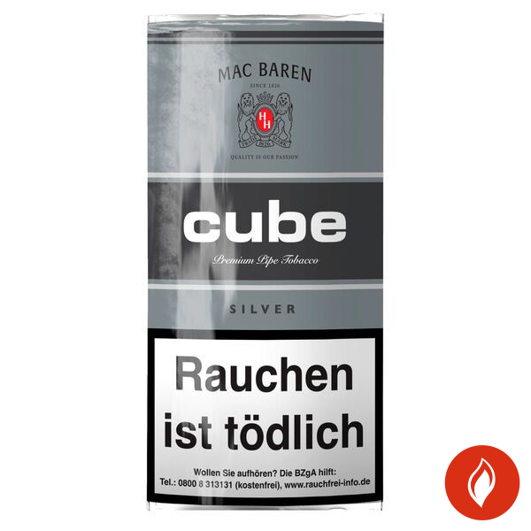 Mac Baren Cube Silver Pfeifentabak Pouch