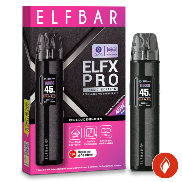 Elfbar Elfx Pro Kit Black E-Zigarette