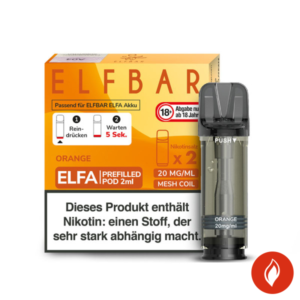 Elfbar Elfa Pods Orange - 20mg Nikotin