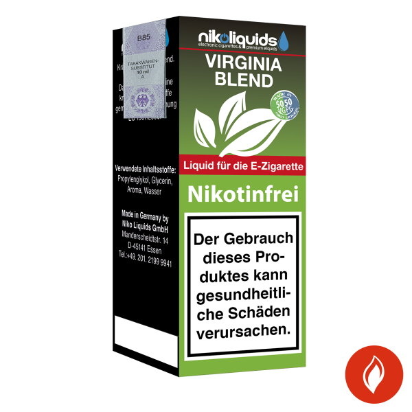 E-Liquid Nikoliquids Virginia Blend 0 mg 50 Pg/50 Vg