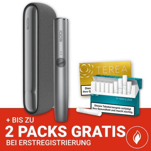 IQOS Iluma Pebble Grey + gratis TEREA Sticks bei Registrierung