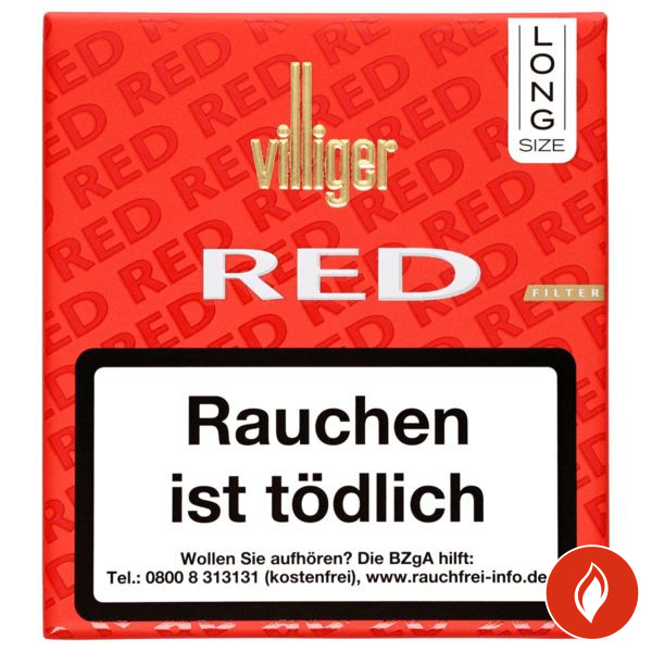 Villiger Red Long Filter Zigarillos Schachtel